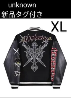 新品　Unknown London LOGO VARSITY ジャケット XL