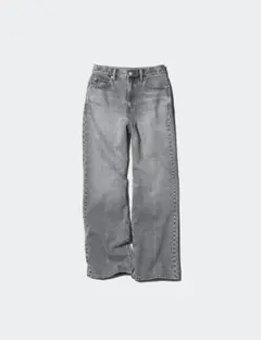 UNIQLO　ワイドストレートジーンズ　23