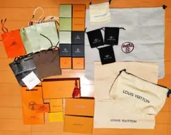 CHANEL VUITTON エルメス ヴァンクリショップ袋 巾着袋 空箱セット