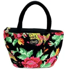 FEILER フェイラーフラワー花柄 トート ハンドバッグ タオル地 美品
