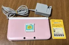 ニンテンドー3DS LL ピンクホワイト （トモコレ新生活、充電器付）