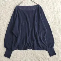 【良品】スローブイエナ SLOBE IENA リネン混ニット ボートネックニット