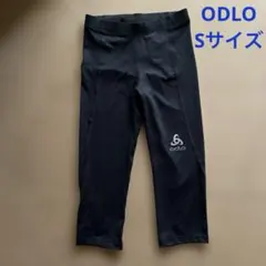 ODLO 3/4丈 レギンス　Sサイズ オドロ スムースソフト タイツ 黒のサムネイル