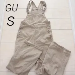 GU オーバーオール　サロペット　S ベージュ
