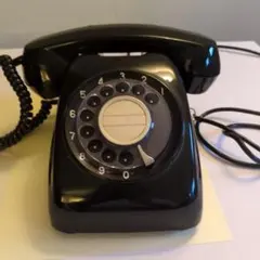 ダイヤル式黒電話 600-A1 1968年製 - メルカリ