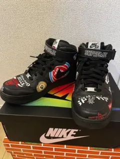 ナイキ エアフォース1 ミッド シュプリーム NBA ブラック