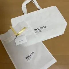 DESCENTE STORE ショップ袋2枚＋メッセージカードのサムネイル