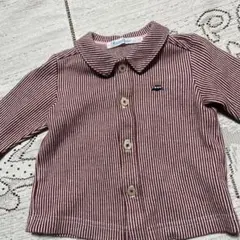 美品☆familiar ☆ストライプシャツ ☆70