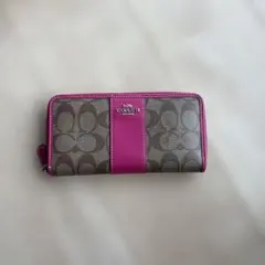 COACH 長財布　ピンク