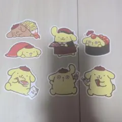 ポムポムプリン スシロー コラボピック 7種コンプリートセット