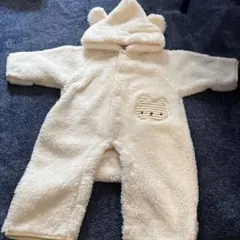 フリースロンパース クマ顔 95cmまで