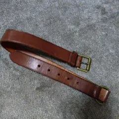 ポロ　ラルフローレン　ブラウンレザー ベルト　Sサイズ