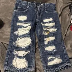 RUSK ダメージ加工ハーフパンツ 130