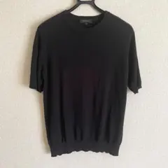 スーツスクエア／スーツカンパニー COMMUTECK ニットTシャツ 黒 Lのサムネイル