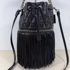 極美品 未使用級 J&M DAVIDSON カーニバル フリンジ キルティングのサムネイル