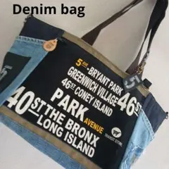 デニムリメイクトートバッグ大容量