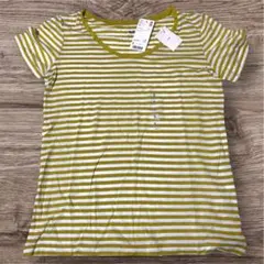 UNIQLO、モダールリネン　ボーダークルーTシャツのサムネイル