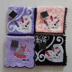ANNA SUI アナスイ タオルハンカチ ４枚セット 【匿名配送】