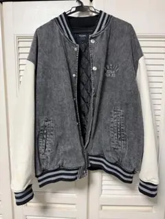 BEAMS HEART スタジャン M グレー/ホワイト