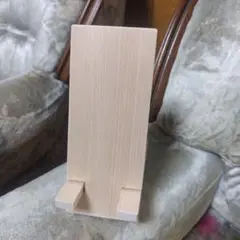 木製スマホ置きヒノキ製