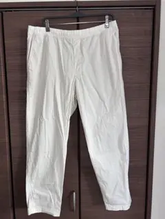 ホワイト UNIQLOイージーパンツ ワイドパンツsize XL