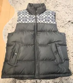 COACH ダウンジャケット ダウンベスト ベスト650フィルパワー 黒/白