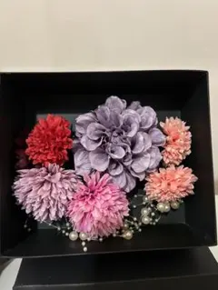 成人式 結婚式 卒業式 髪飾り 前撮り ヘアアクセサリー ポニーテール -50