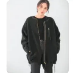 LEPSIM 【軽い＆洗える】パイピングボアジャケット