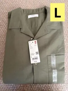 ユニクロ UNIQLO コットンリネンシャツ L