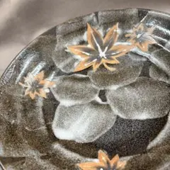 カエデ柄の大皿　盛り鉢・深皿　信楽焼