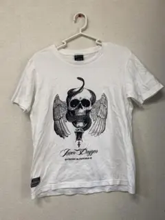 HYDROGEN スカル 刺繍 Tシャツ ホワイト XL 中古 - メルカリ