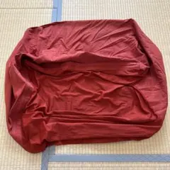 廃盤赤色MUJI無印良品体にフィットするソファカバービーズクッション