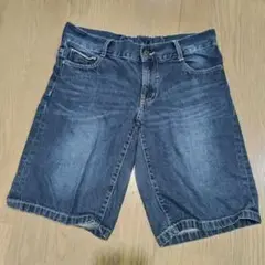 マックハウス デニムハーフパンツ Lサイズ ダークブルー