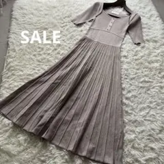 4/16迄 Lily Brown ラメニットワンピース