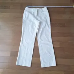 ホワイト ストレートカジュアルパンツ ウエスト70cm