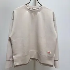 JaVaダンボールニットトレーナー（M）アイボリー系　プルオーバー　乾きやすい