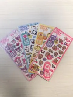 国内正規品★4点セット　サンリオ平成はっぴーフォンステッカーズ