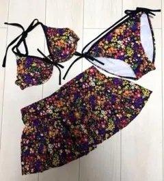 花柄 セパレート水着 3点セット 9Mサイズ - メルカリ