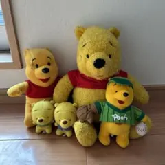 くまのプーさんぬいぐるみ5体セット