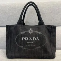 美品》PRADA(プラダ)2wayバッグ カナパ デニムSS - メルカリ