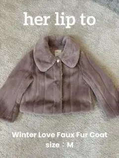 Her lip to ｜Winter Love Faux Fur Coat