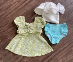 アプレレクール　水着　花柄　３点セット