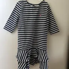 Polo Ralph Lauren 七分袖ストライプワンピース