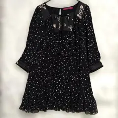 DOLLY GIRL　ドーリーガール　ミニワンピース　Ｍ　大人可愛い　ハート柄のサムネイル