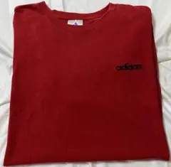 adidas アディダス Tシャツ レッド XL