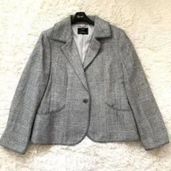極美品✨23区 ジャケット セレモニー ツイード ビジュー シルク 50サイズ