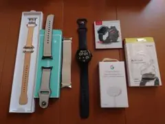 美品 PixelWatch(初代)Wi-Fi 箱説有り 充電器2個 レザーバンド