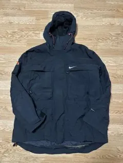 激レア 90s NIKE ACG マウンテンパーカー　大文字ロゴ　ブラックボディ