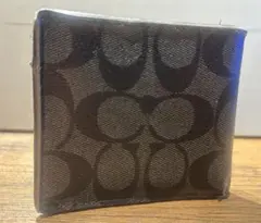 COACH シグネチャー 二つ折り財布 ブラックのサムネイル