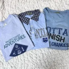 キッズ 服 Tシャツ 160 3点セット まとめ売り ジップワークス
